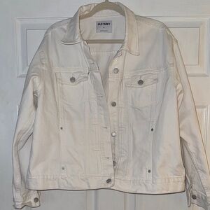Old Navy Women's Cream Jean Jacket